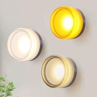 Lámpara De Pared Moderna Colorida LED Para Dormitorio Hotel Decoración Fondo Luz Fixa Redonda Nórdica Auto-Contenida Incluye Bombilla - details 1