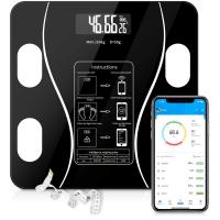 Escala De Peso Corporal Inteligente Digital Sin Cable Escala De Baño Para El Hogar Con Análisis De Composición Corporal Vidrio Resistente Cuadrado Hasta 150KG - details 1