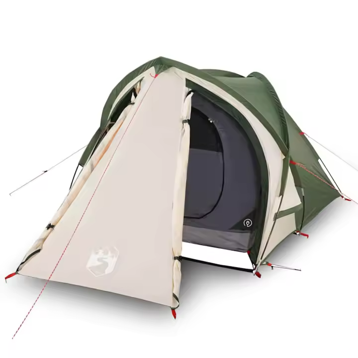 vidaXL Tienda de Campaña Iglú 2 Personas Tela Opaca Impermeable Toldo Color Blanco opaco,  Azul,  Gris y naranja y mas - 1