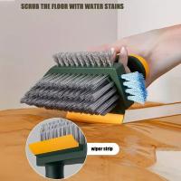 Cepillo De Limpieza 2 En 1 Para Paredes Y Piso Durable Plástico Diseño Portátil Para Baño Cocina Sala De Estar - details 9