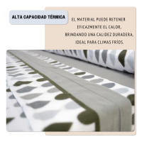 DEKORA SOUL - Juego de Sábanas Térmicas Pirineo en Microfibra Suave - Disponible para Camas de 90, 135, y 150 cm en Varios Colores para Confort Invernal - details 1