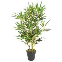 vidaXL Árbol de Bambú Artificial con Planta Decoración Verde Dimensiones Ø 14 x 80 cm (368 hojas),  Ø 16 x 120 cm (552 hojas),  30 x 14 x 80 cm (368 hojas) y mas - details 3