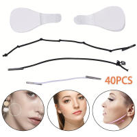 40Pcs Parches Elevadores De Rostro Instantáneos Invisibles Adhesivos De Lifting Facial Transpirables Para Eliminar Arrugas Herramientas De Maquillaje V-Line - details 3