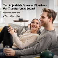 Barra de Sonido ULTIMEA Poseidon D60 con Subwoofer, Dolby Atmos 5.1, Máximo 410W, Sistema de Sonido Envolvente 3D, Barra de Sonido para TV con Subwoofer, BASSMAX, 2 Altavoces Traseros, Soundbar Bluetooth 5.3 con Graves Ajustables - details 5