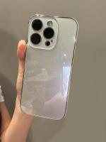 Funda De Teléfono Electroplated Frame Con Espalda De Vidrio Para iPhone 17 pro Max Compatible Con 15 14 13 16 12 Lentes Anti Caída 11 Protectora - details 3