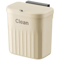 Bandeja De Cocina Montada En La Pared Con Tapa Recipiente De Basura Para Armario Baño De Cocina Ecológico De 8.5/12L - details 4