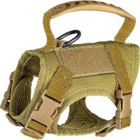 Chaleco Táctico Para Gatos 600D Con Correa Pequeños Perros Vestimenta De Entrenamiento Para Mascotas Tipo Chaleco - details 1