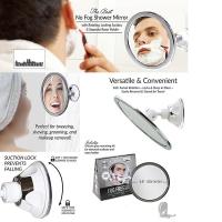 Espejo De Maquillaje Sin Niebla Con Soporte Y Ventosa Giratorio De 360° Para Ducha Espejo Redondo De Baño Material PS + Vidrio - details 7