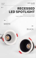 Spotlight LED Para Techo Lámpara Lavadora De Pared Con Borde Delgado Aluminio Antiglareante Para Sala De Estar Dormitorio Pasillo Uso Doméstico - details 0