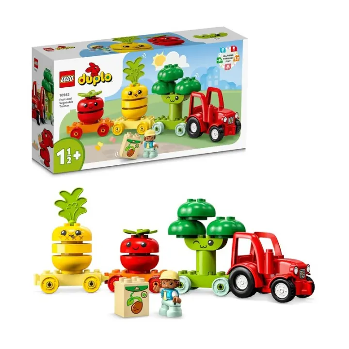 LEGO DUPLO Creative Play 10982 Tractor de Frutas y Verduras edad a partir de 1 años, contiene 19 piezas 23L10982 - 1