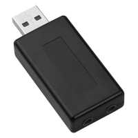 Ociodual Tarjeta de Sonido Externa USB 2 Conectores Mini Jack 3.5mm Panel Volumen Ajustable Silencio Altavoz Micrófono Negro - details 3