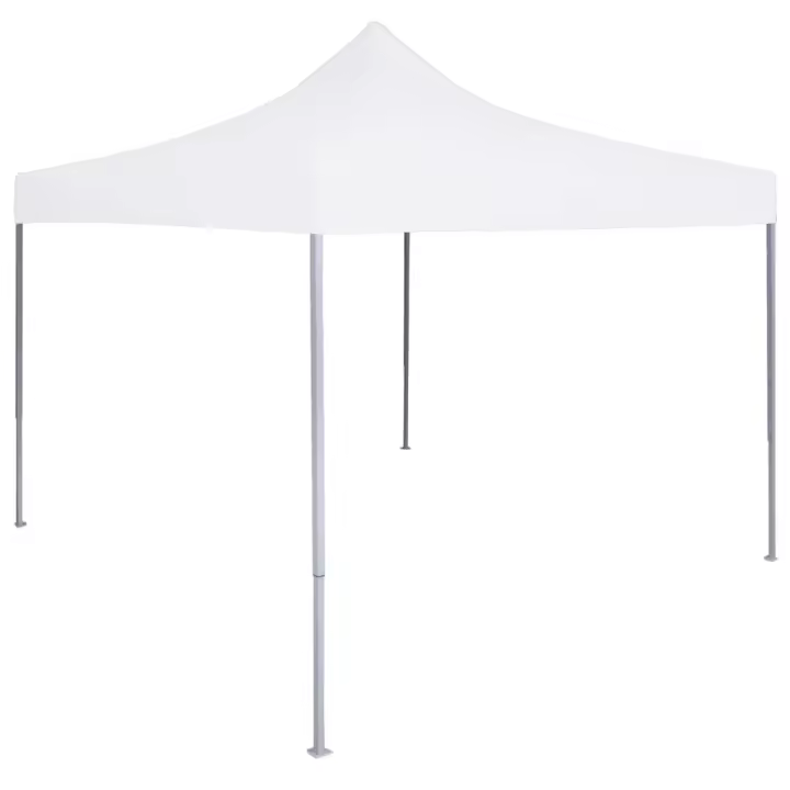 vidaXL Carpa plegable profesional acero blanco 3x3 m - 1