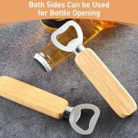 Abrepuertas De Madera Para Botellas Y Cans 1-20PCS Herramientas De Cocina Y Bar Eco-amigable Para El Hogar Y Bebidas - details 2