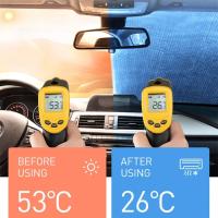 Visera De Sol Plegable Para Parabrisas De Coche 140cm Protector Anti UV Transpirable Portátil Bloqueador Reflector - details 1