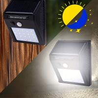 Luz Solar Exterior 20 LED 3 Modos De Iluminación Sensor De Movimiento Luz Solar Para Pared Patio Jardín Valla Moderna IP65 - details 2