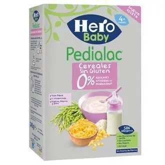 PEDIALAC PAPILLA CEREALES SIN GLUTEN HERO BABY 340 G - 1