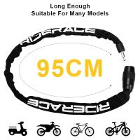 Cerradura De Cadena Para Motocicleta 95cm Antirrobo De Alta Seguridad Para Bicicleta De Montaña MTB Con 2 Llaves Para Scooter Ebike - details 3