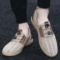 Zapatos Casuales Transpirables Para Hombre Verano Mocasines Deportivos Con Mesh Suela Suave Zapatos Planos Cómodos Para Negocios Y Uso Diario - details 4