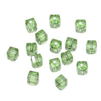 50pcs/lot Perlas De Cristal Transparente Cuadradas Para Manualidades Joyería Cadena De Teléfono Accesorios Espaciador Collar - details 7