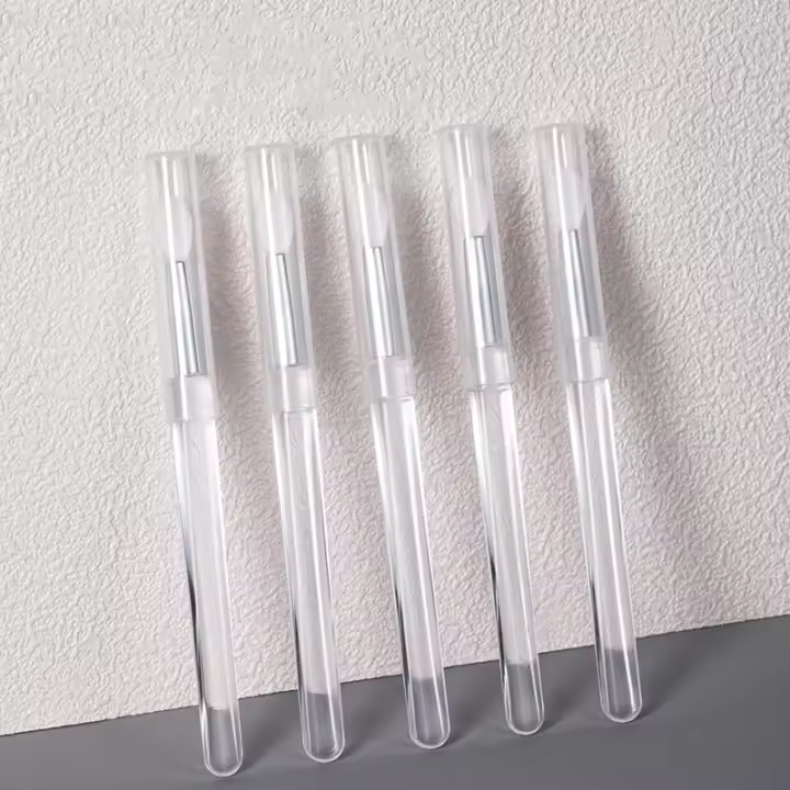 Brocha De Uñas De Silicona Para Aplicar Brillo De Plata Y Plateado Herramienta De Manicura Reutilizable Fácil De Usar Para Arte De Uñas - 1