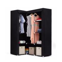 STARLEY-Armario Organizador De Tela Para Rincones,Armario de Almacenamiento de Tela no Tejida,Organizador de Almacenamiento para Dormitorio 128 x 45 x 170 cm - details 1