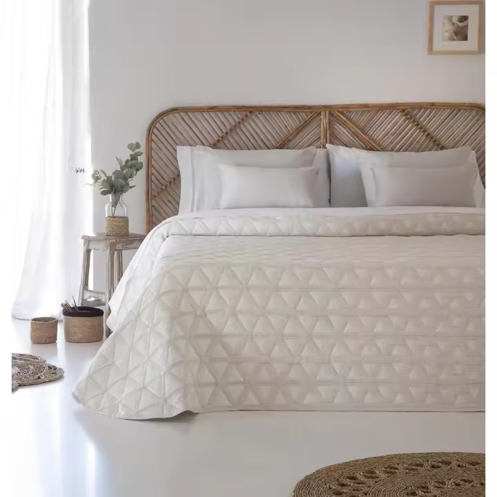 JVR - COLCHA TIPO 10 modelo NILO - Tejido Jacquard Pique - Fabricado en España - Cama 90/105/135/150/160/180 - 1