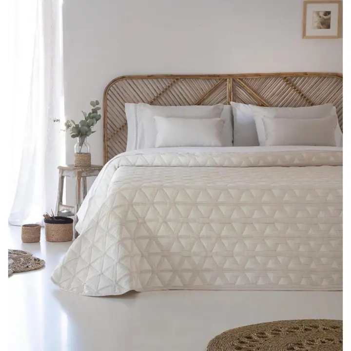 JVR - COLCHA TIPO 10 modelo NILO - Tejido Jacquard Pique - Fabricado en España - Cama 90/105/135/150/160/180 - 1