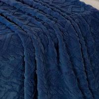 Manta Gruesa de Sofá y Cama Ochos en Color azul Marino – Sedalina Suave con Sherpa, Calidez Garantizada- Mercatienda - details 5