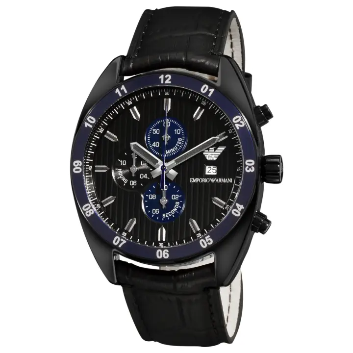 Reloj Armani Hombre AR5916 (42mm) Cuero Acero Inoxidable 5ATM - 1