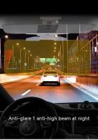 Visera De Coche 2 En 1 Con Espejo De Visión Diurna Y Nocturna Anti Luz Solar Y UV Plegable Para Visión Clara - details 1