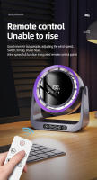 Ventilador De Escritorio Recargable De 4000 mAh Con Control Remoto Y Luz Nocturna Capacidad Grande Mini Ventilador De Mesa Montado En La Pared - details 13