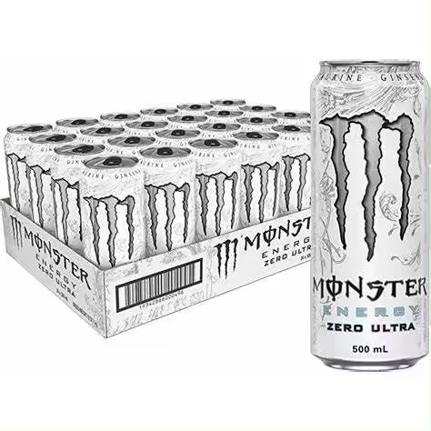 MONSTER ENERGY Ultra White Bebida energética sin azúcar-Mango Loco Bebida energética ,Original Bebida energética, 24*500 ml - 1