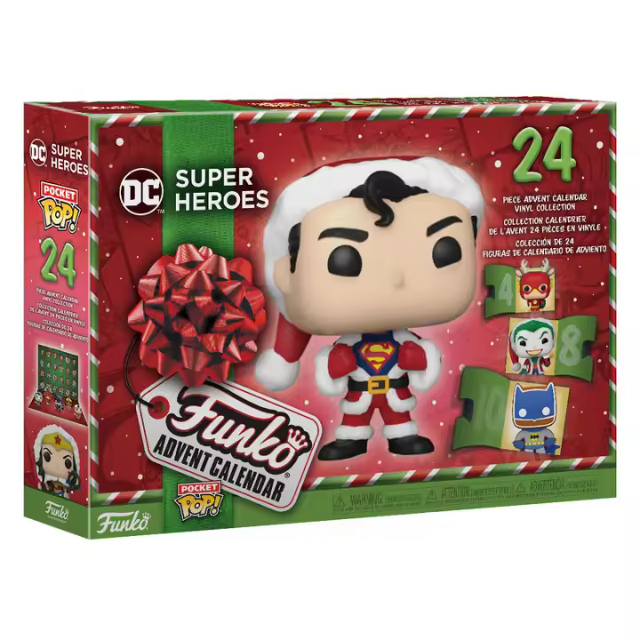 Calendario Adviento DC Comics funko Pop 2023 - 24 Días de Sorpresas - Minifigura de Vinilo Coleccionables - 1