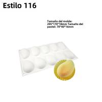 Molde De Galletas De Silicona SHENHONG Con Diseño De Frutas Mousse De Naranja Manzana Pera Mango Durazno Herramientas De Decoración De Postres - details 3