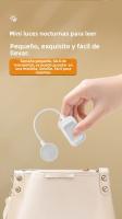 Lámpara De Lectura LED Mini Plegable Con Clip Y Recarga USB Protección Ocular 3 Colores Luz Nocturna Para Mesa Portátil - details 8