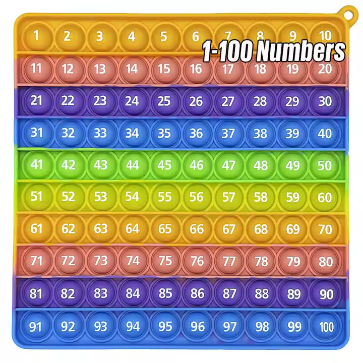 Juguete Educativo Montessori Para Niños Aprendizaje De Números 1-100 Figuras Conteo Juego De Matemáticas Juguetes Didácticos Para Escuela - 1