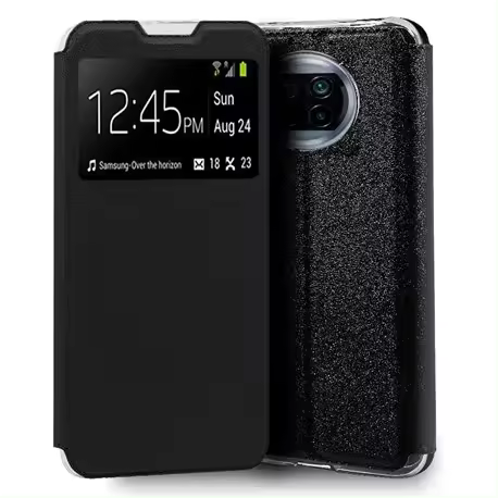 Generica Funda Negra con Tapa y Ventana para Xiaomi Mi 10T Lite - Protección Completa - 1