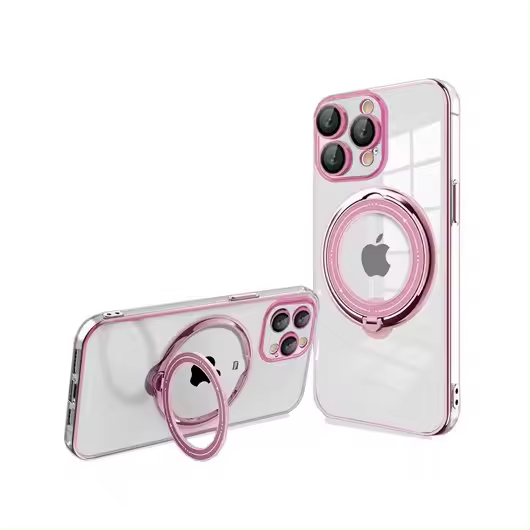 FUNDA COOL IPHONE 15 PRO MAGNETICA RING ROSA - 1