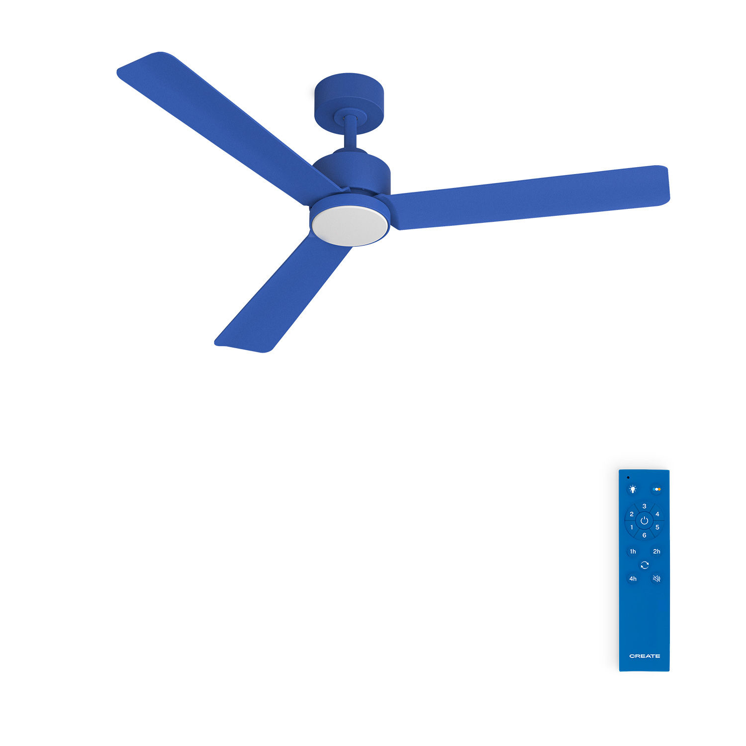CREATE - Ventilador de techo 40W silencioso con luz LED, Ø132 cm o Ø152 cm - WIND MODERN