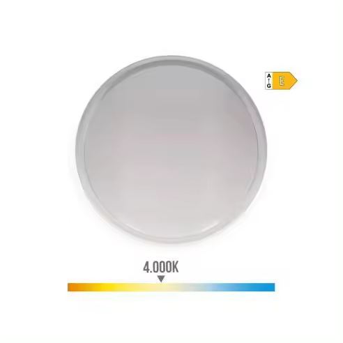 EDM Aplique LED Exterior Circular 18W 1950lm IP54 4000K Ø21x5,7cm - 34720 Aplique led redondo Iluminación Interior Apliques Led - 1
