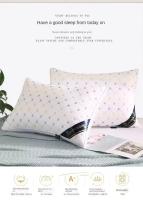 Almohada De Veludo De Pluma De Alta Calidad Rebound Core Para Adultos Uso Doméstico Protección Del Cuello Ayuda Al Sueño Rectangular Poliéster/Celulosa De 100% - details 6