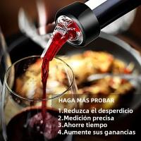 Triturador Automático De Botella De 1 Oz (30 mL) Pack De 3 Dispensador De Cócteles Y Vino Medidor Rápido Para Bebidas - details 9