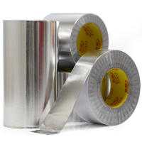 Cinta De Aluminio Para Altas Temperaturas Resistente Al Calor Adhesiva Para Reparaciones De Ventiladores De Tapa De Tanque De Agua Y Cocina Cinta Aislante Térmica Impermeable - details 0