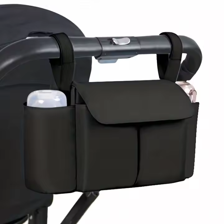 Bolsa Organizadora De Carrito De Bebé Con Gran Capacidad Para Viajes Soporte De Botellas Y Bolsas De Diaper Accesorios Para Carrito De Bebé - 1