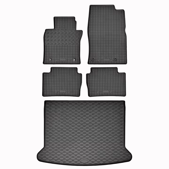 Conjunto de alfombra de maletero y alfombrillas de goma a medida para Mazda CX-30 Sin Smart Cargo desde 2019 - 1