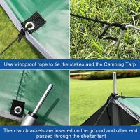 Hamaca M de 3x3M, Carp para moscas Y Lluvia, Lona impermeable a prueba de viento y Viento, Lona para acampar - details 1