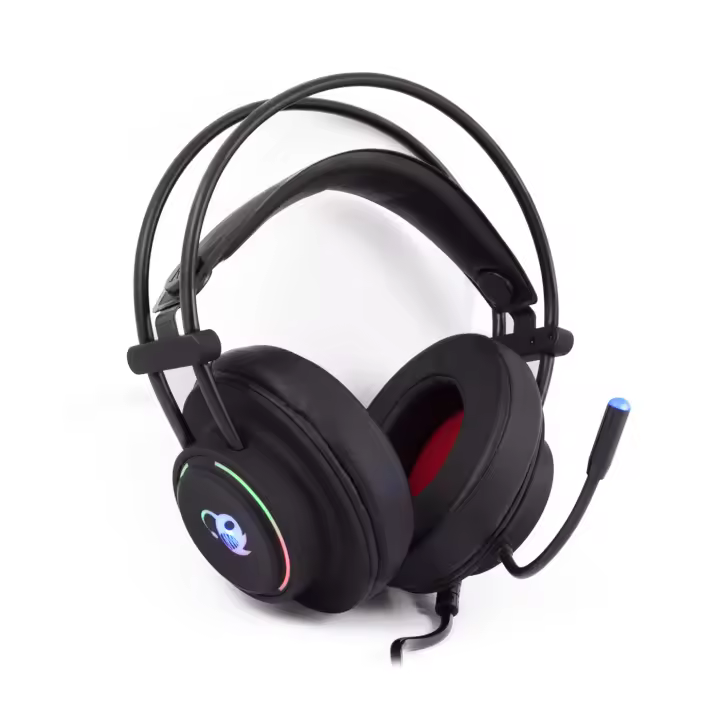 Auriculares Gaming con Micrófono DeepLighting, Iluminación LED, Control de Volumen, Compatible con PC y Videoconsolas (Incluye Cable Conversor) - 1