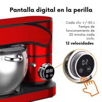 Batidora Amasadora Eisenbach 12 L - 12 Velocidades, Motor Potente 2800W - Accesorios Incluidos para amasar, batir y mezclar - Bol de 12L en Acero Inoxidable - Pantalla Táctil LED - details 0