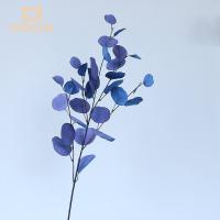1PC Hojas De Árbol De Otoño Artificiales Para Decoración De Boda Y Hotel Eucalipto Y Manzana Simulación De Hojas De Planta Artificial De Seda - details 13