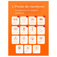 Cámara Vigilancia Bebé 4K AI 2025 con Visión Nocturna 360 ° y Detección de Movimiento - Monitor Infantil HD 400MP, Almacenamiento 512GB, Compatible con Alexa y Remote Control (Certificación CE, Envío desde España) - Blanco/Negro - details 1